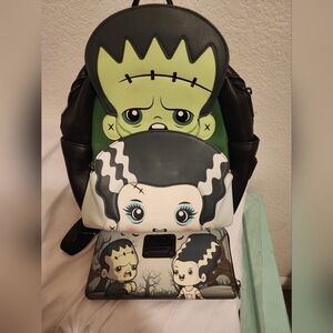 Frankenstein Themed Backpack and Wallet Set
